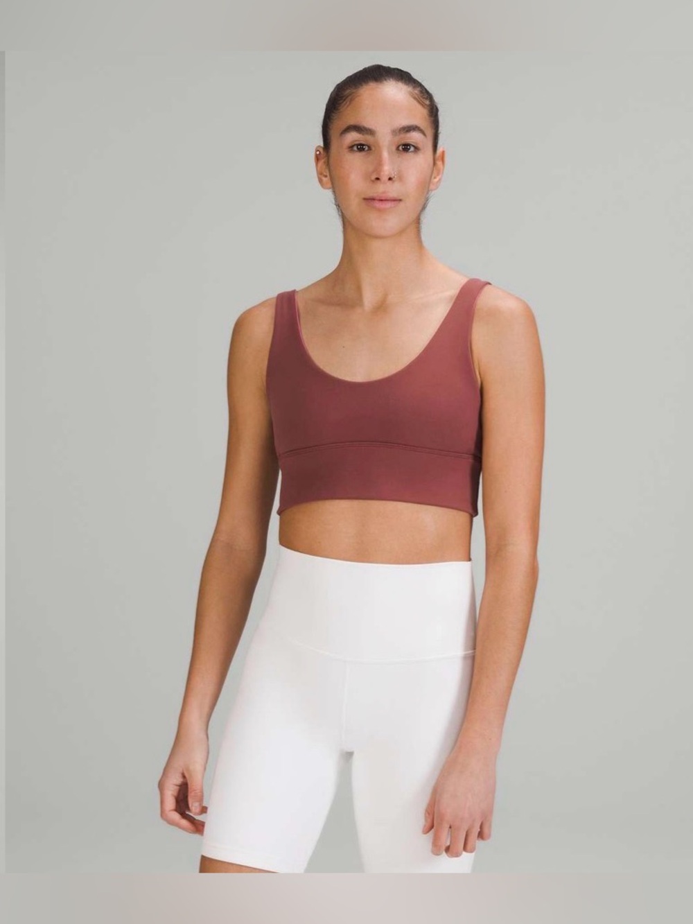 Lululemon Align Reversible Bra Size 8 - Smoky Red, Pink Blossom, Yoga, Pilates